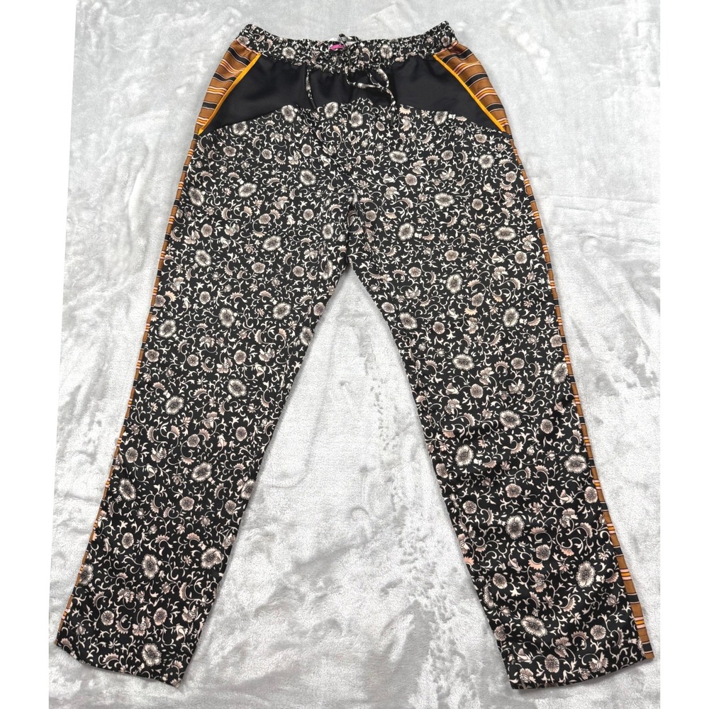 Scotch & Soda Palm Cove Floral Stripe Small Print Jogger Pull On Pants
